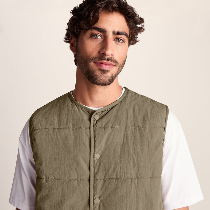 Sutterby Mens Shower Resistant Insulated Gilet - Mushroom