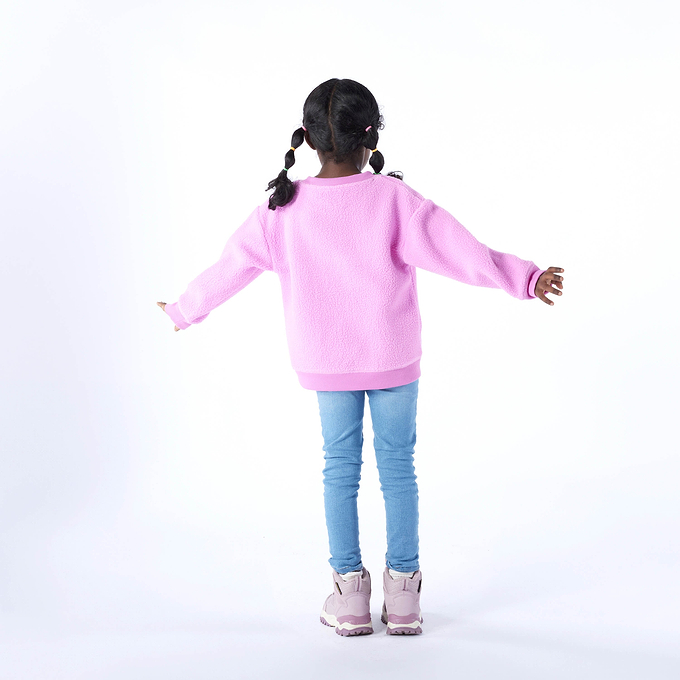 Swaledale Kids Shaun the Sheep Sherpa Sweat - Piglet Pink
