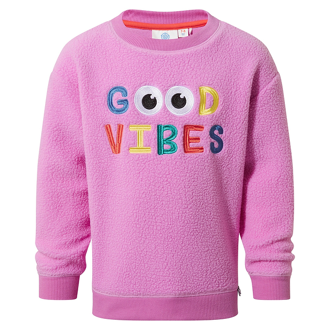 Swaledale Kids Shaun the Sheep Sherpa Sweat - Piglet Pink