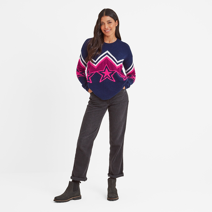 Theresa Womens Knitted Jumper - Starry Night
