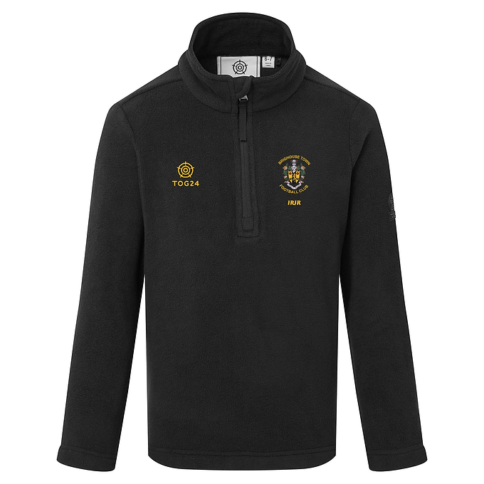 Brighouse Town FC Kids - Toffolo Zipneck Fleece Black