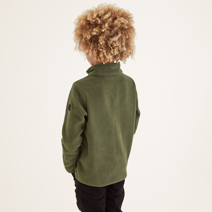 Toffolo Kids Zipneck Fleece - Khaki