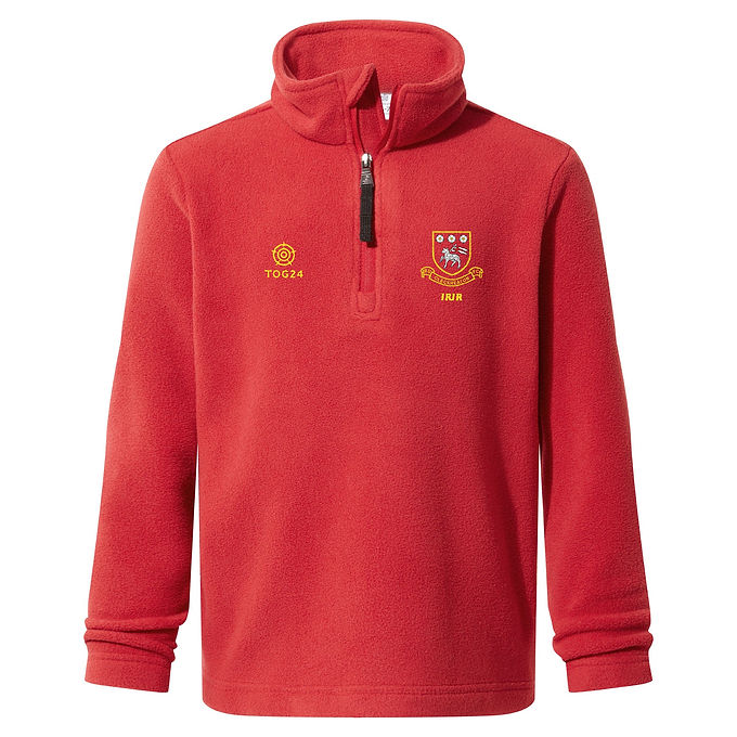 Cleckheaton RUFC Kids - Toffolo Zipneck Fleece Chilli