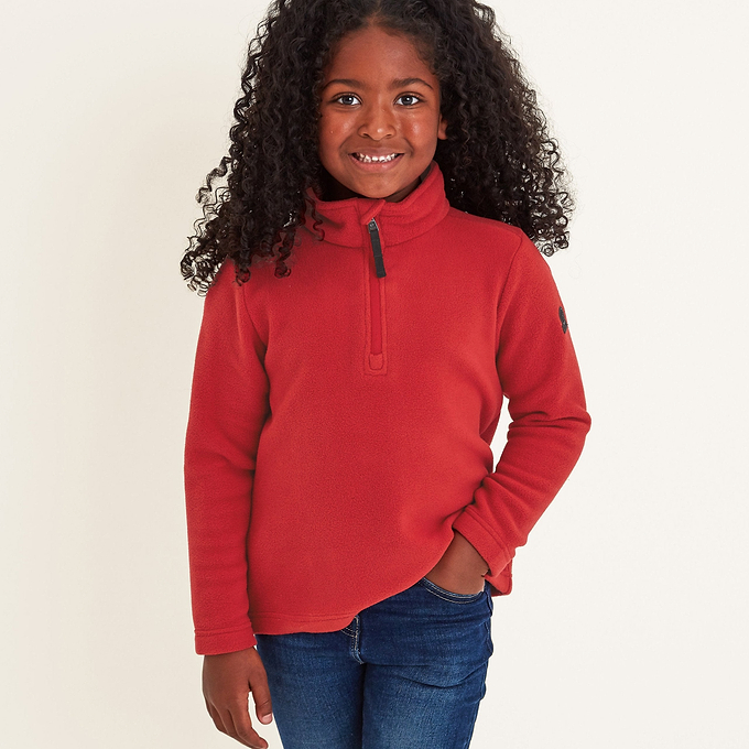 Toffolo Kids Zipneck Fleece - Chilli