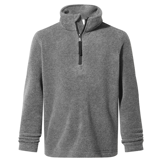 Toffolo Kids ZipNeck Fleece - Grey Marl