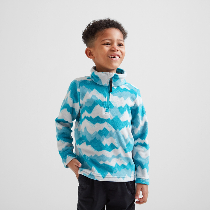 Toffolo Kids ZipNeck Fleece - Mosaic Mountain Print