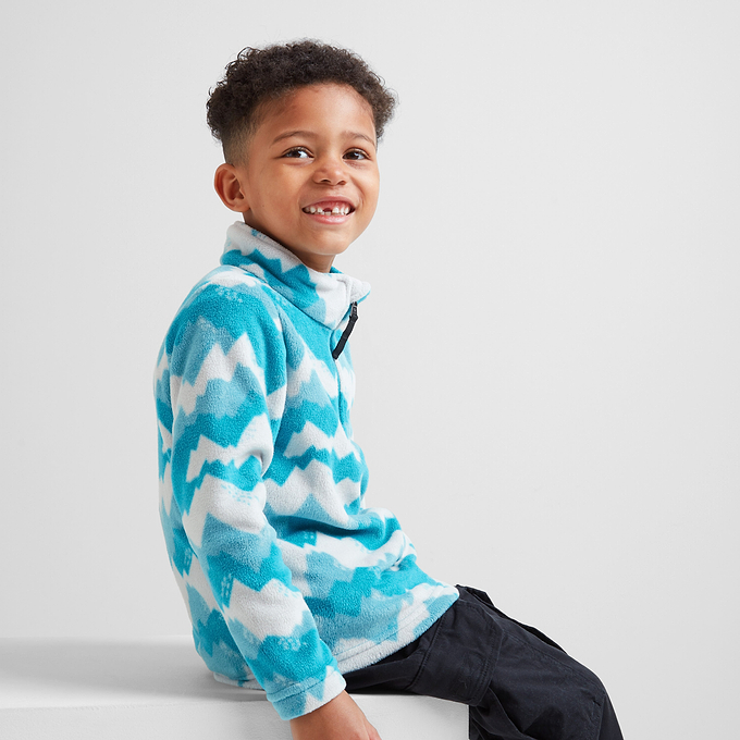 Toffolo Kids ZipNeck Fleece - Mosaic Mountain Print