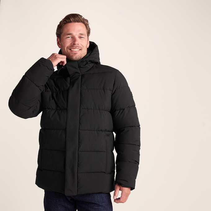 Tunnard Mens Padded Short Jacket - Black