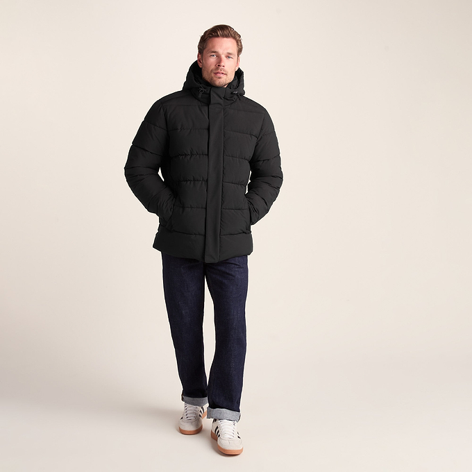 Tunnard Mens Padded Short Jacket - Black