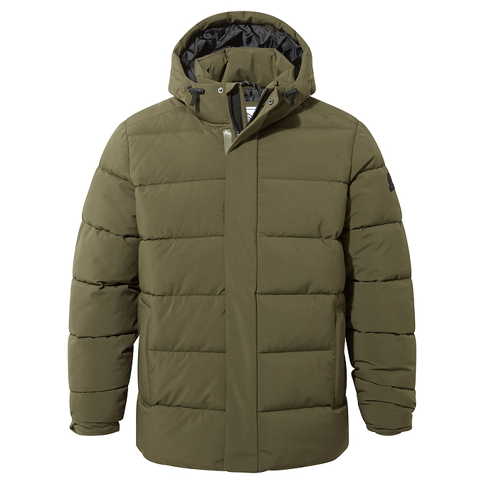 Tunnard Mens Padded Short Jacket - Khaki