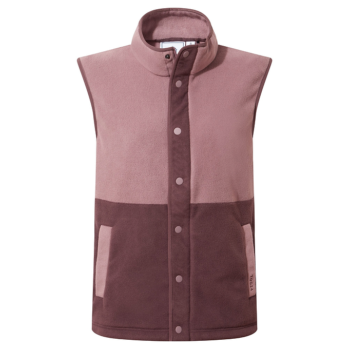 Tunston Womens Fleece Gilet - Mauve/Dark Mauve