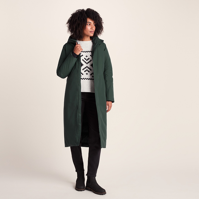 Uma Womens Waterproof Down Parka - Racing Green