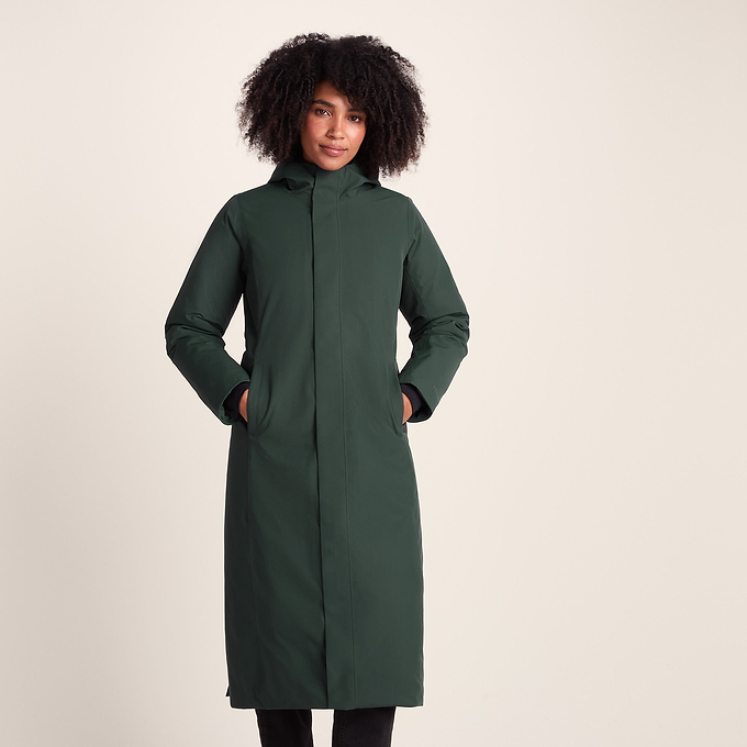 Uma Womens Waterproof Down Parka - Racing Green