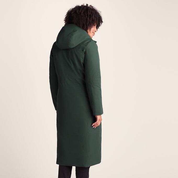 Uma Womens Waterproof Down Parka - Racing Green