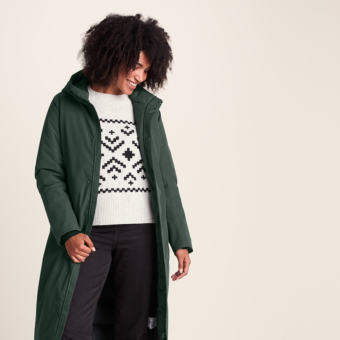 Uma Womens Waterproof Down Parka - Racing Green