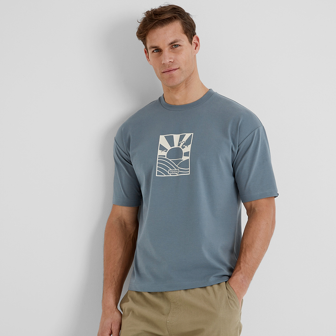 Varga Mens T-Shirt - Blue Dolphin