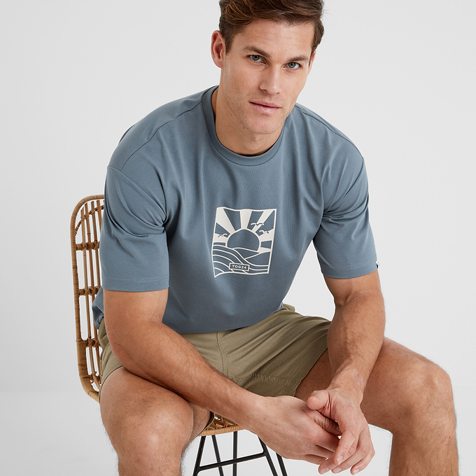 Varga Mens T-Shirt - Blue Dolphin