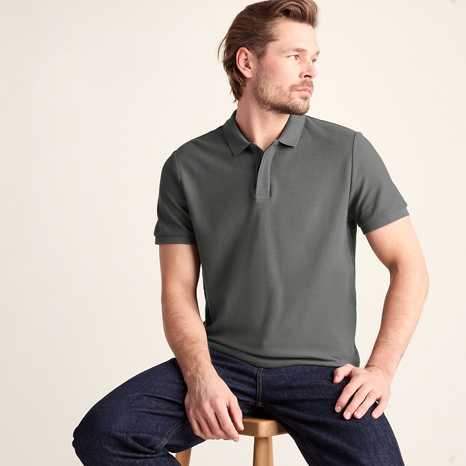 Varris Mens 100% Cotton Supersoft Polo Shirt - Deep Slate