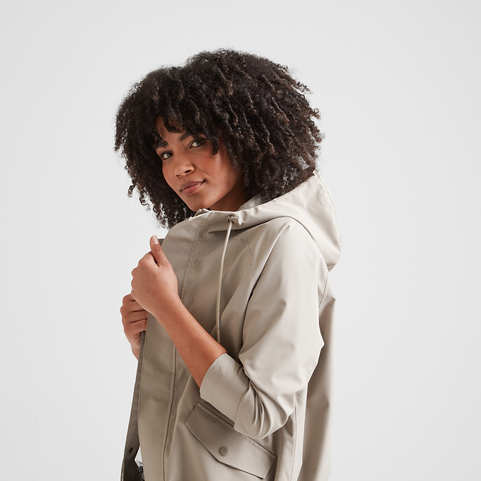 Vena Womens Waterproof Jacket - Dark Taupe