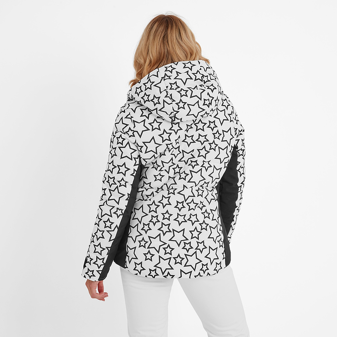 Vermont Womens Ski Jacket - Black/Optic White Outline Star