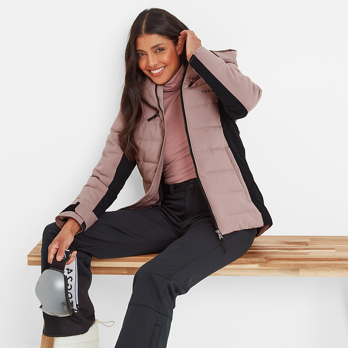 Vermont Womens Ski Jacket - Black/Faded Pink