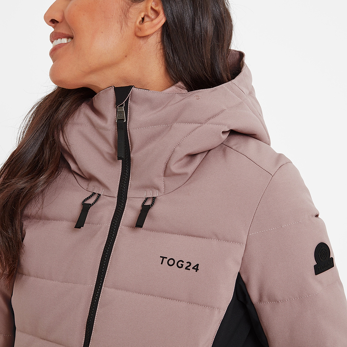 Vermont Womens Ski Jacket - Black/Faded Pink