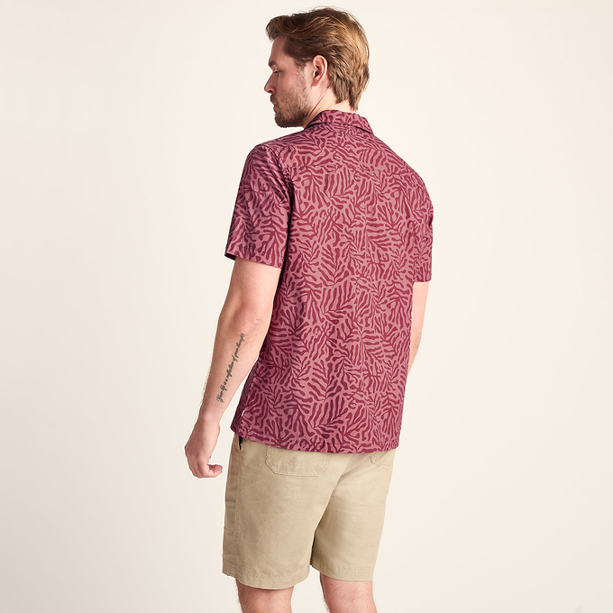 Wallsend Mens Short Sleeve 100% Cotton Supersoft Shirt - Redwood