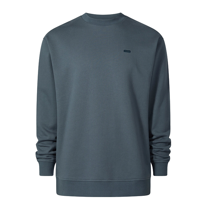 Warren Mens Relaxed Fit 100% Cotton Heavyweight Sweat - Aegean Teal