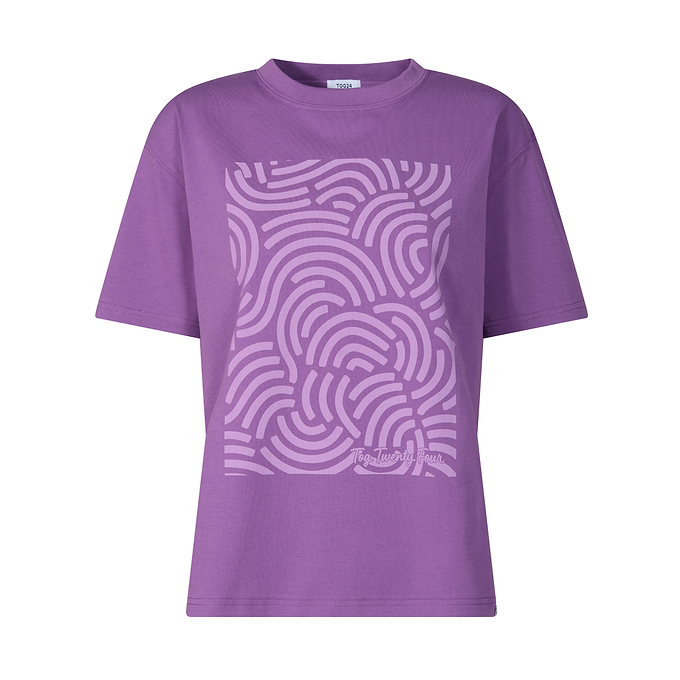 Wave Womens Premium Supersoft Relaxed Fit T-Shirt - Dark Orchid