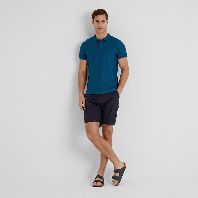 Wexler Mens Polo Shirt - Deep Sea Blue
