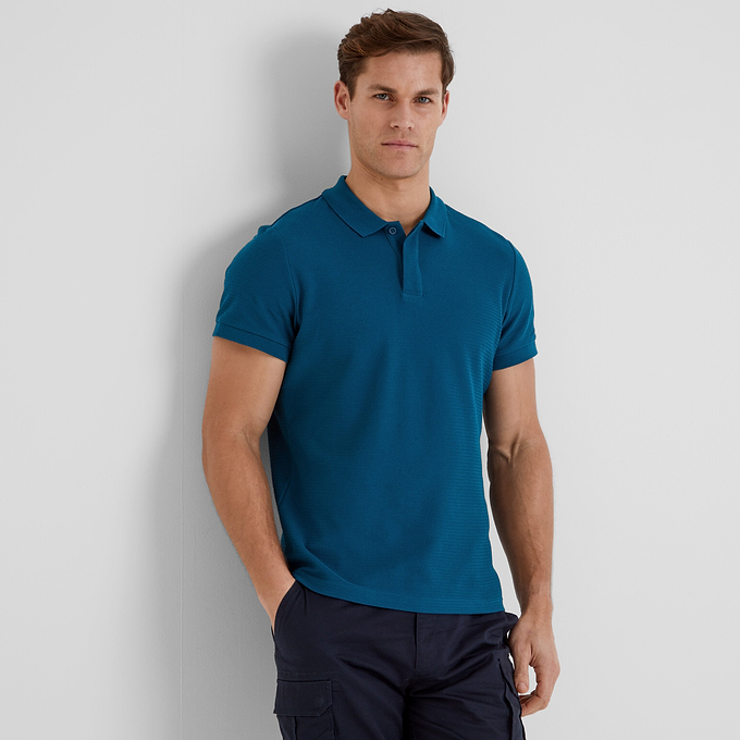 Wexler Mens Polo Shirt - Deep Sea Blue