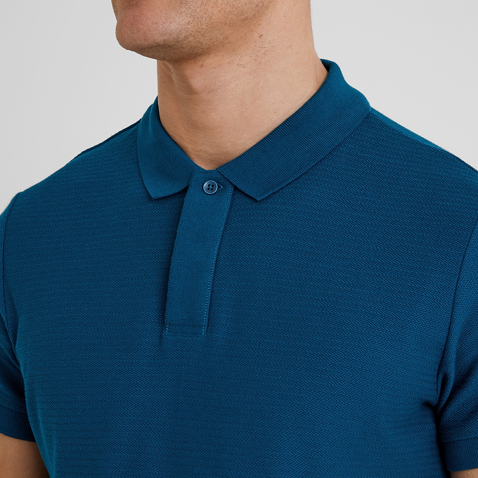 Wexler Mens Polo Shirt - Deep Sea Blue