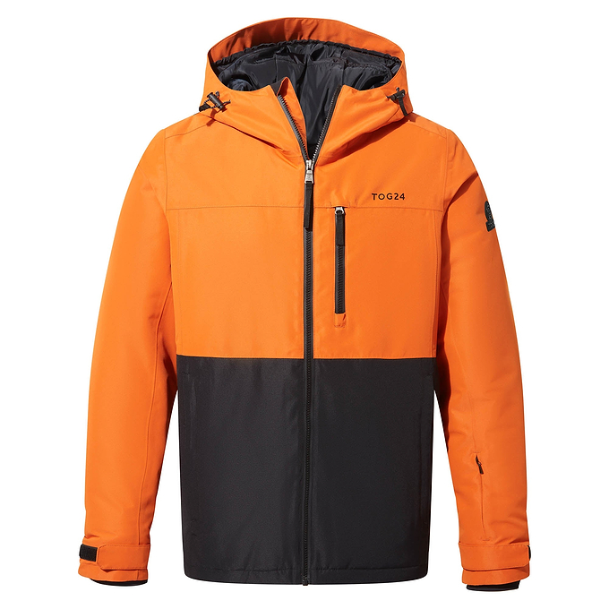Whistler Mens Ski Jacket - Black/Dark Orange