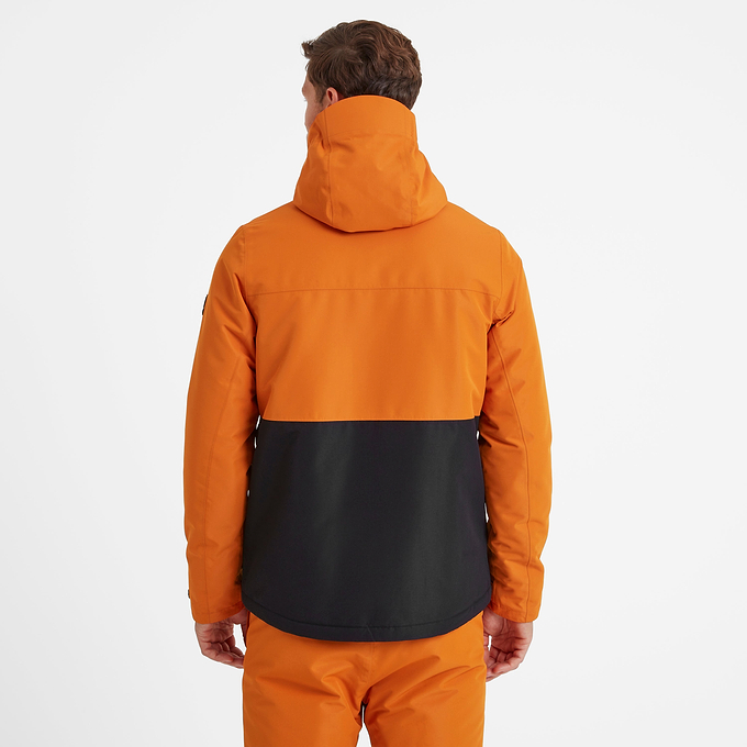 Whistler Mens Ski Jacket - Black/Dark Orange