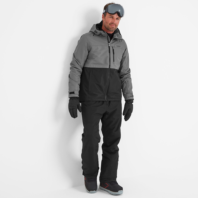 Whistler Mens Ski Jacket - Black/Steel Grey