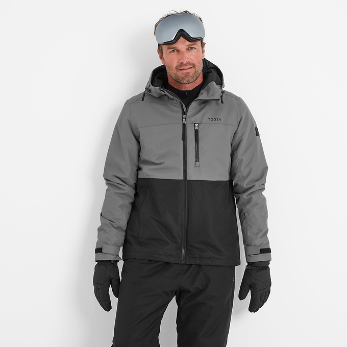 Whistler Mens Ski Jacket - Black/Steel Grey