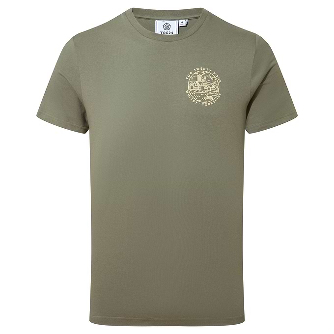 Whitby Mens T-Shirt - Faded Khaki