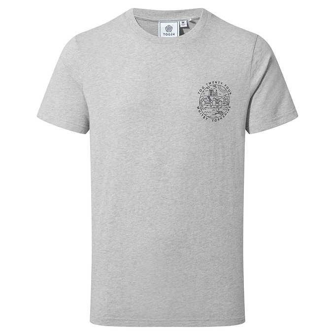 Whitby Mens T-Shirt - Light Grey Marl