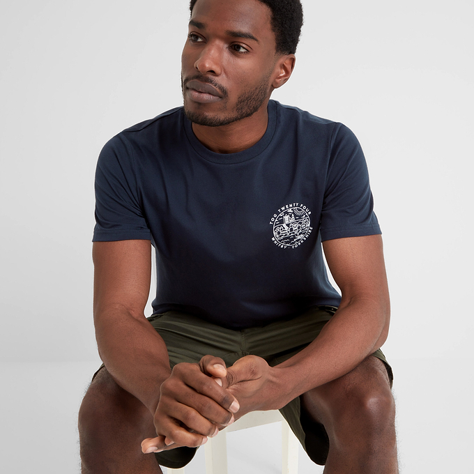 Whitby Mens T-Shirt - Dark Indigo