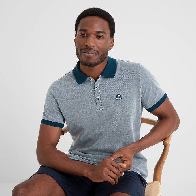 Whitley Mens Polo Shirt - Deep Sea Blue