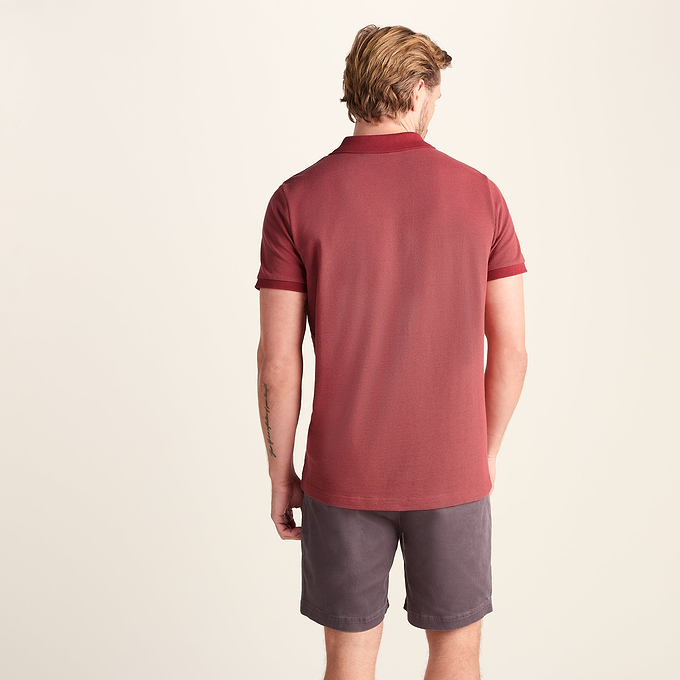 Whitley Mens 100% Cotton Polo Shirt - Redwood