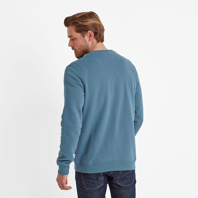 Wyatt Mens Sweater - Steel Blue