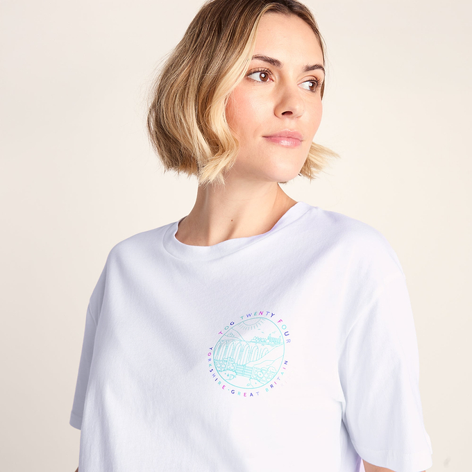 Yorkshire Womens 100% Cotton Supersoft Relaxed Fit T-Shirt - Optic White