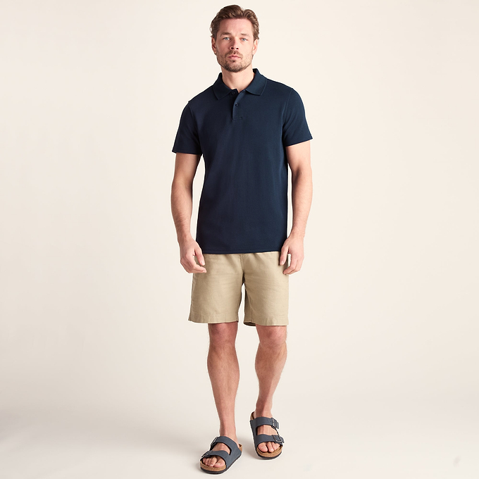 Zaden Mens Polo Shirt - Dark Indigo