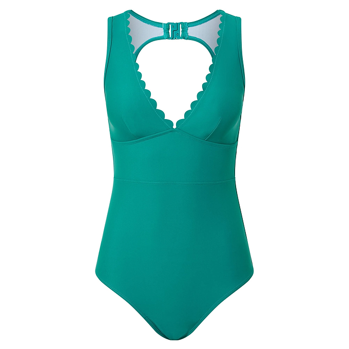 Zoe Womens Swimsuit - Lake Green