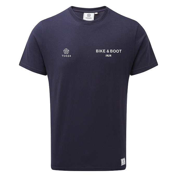 Bike & Boot Mens - Honley T-Shirt Navy