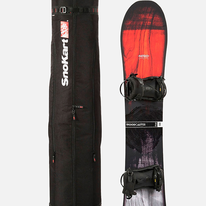 SnoKart 2 Ski Roller Zoom - Black