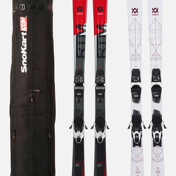SnoKart 2 Ski Roller Zoom - Black