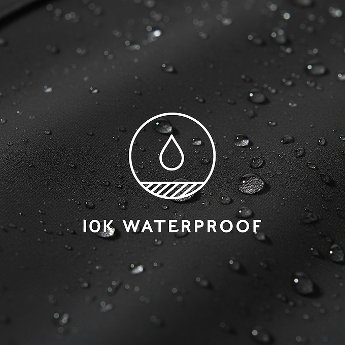 Alva Womens Waterproof Trench Coat - Black