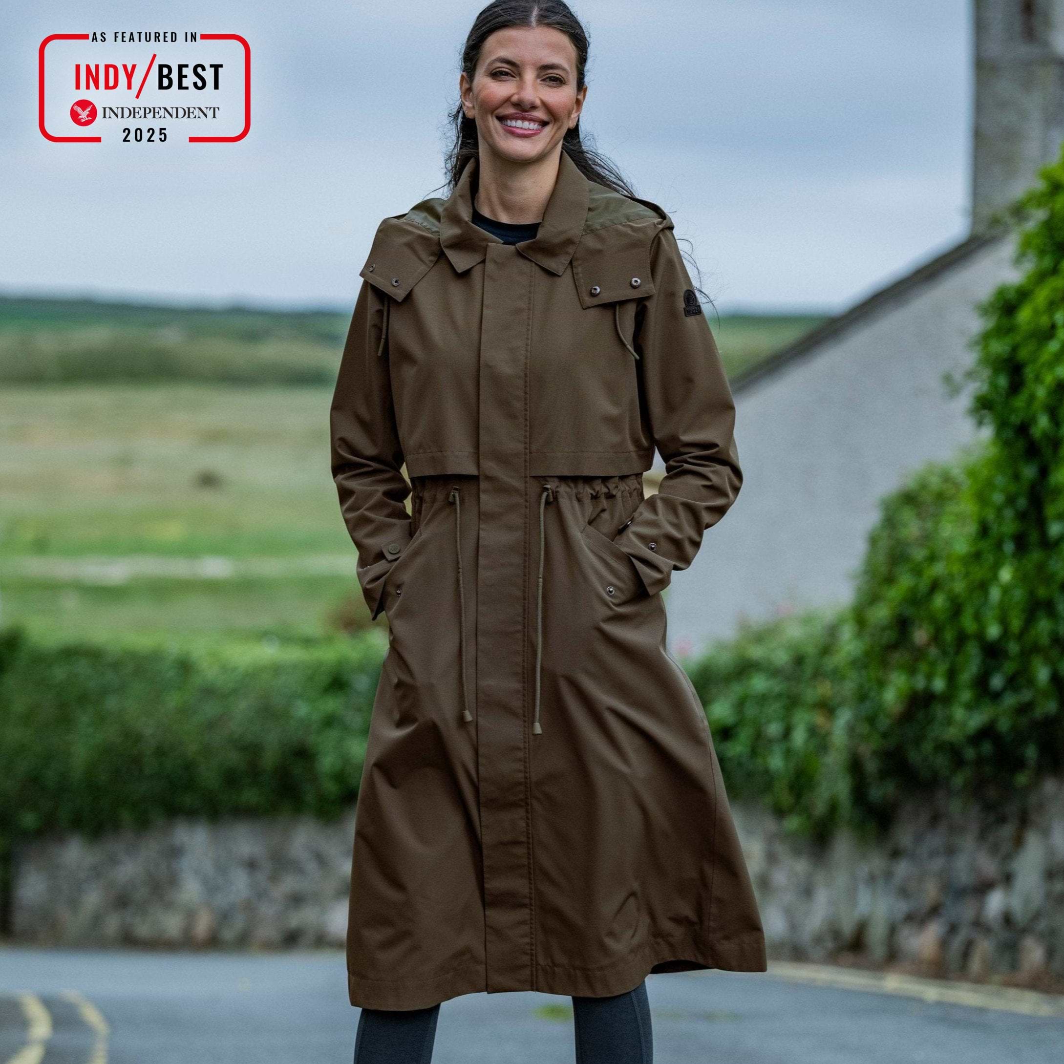 Alva Womens Waterproof Trench Coat - Khaki – TOG24